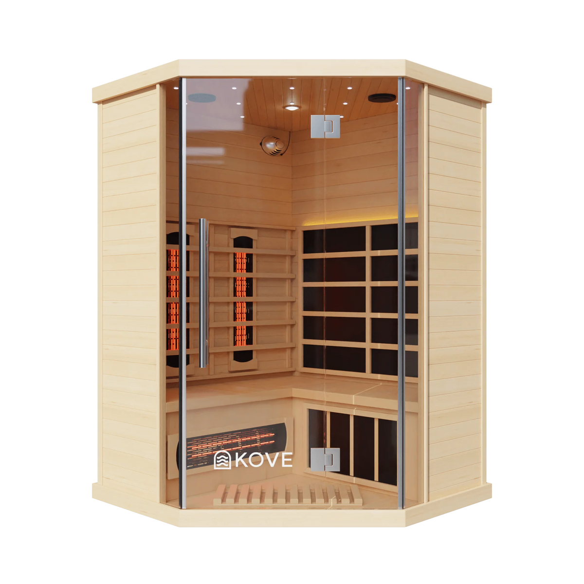 KOVE Corner Full Spectrum Infrared Sauna – 3–4 Person