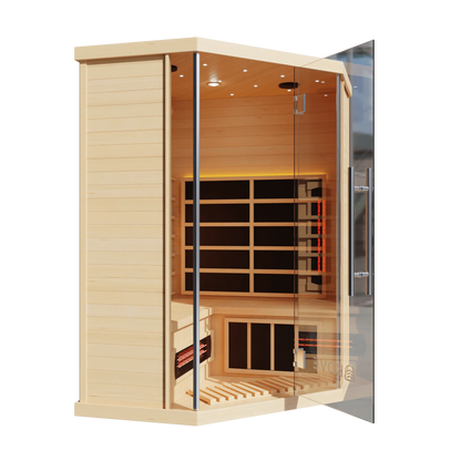 KOVE Corner Full Spectrum Infrared Sauna – 3–4 Person