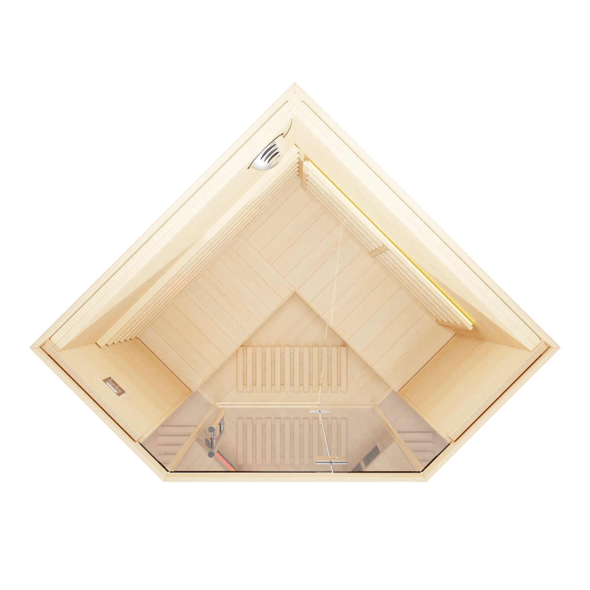 KOVE Corner Full Spectrum Infrared Sauna – 3–4 Person