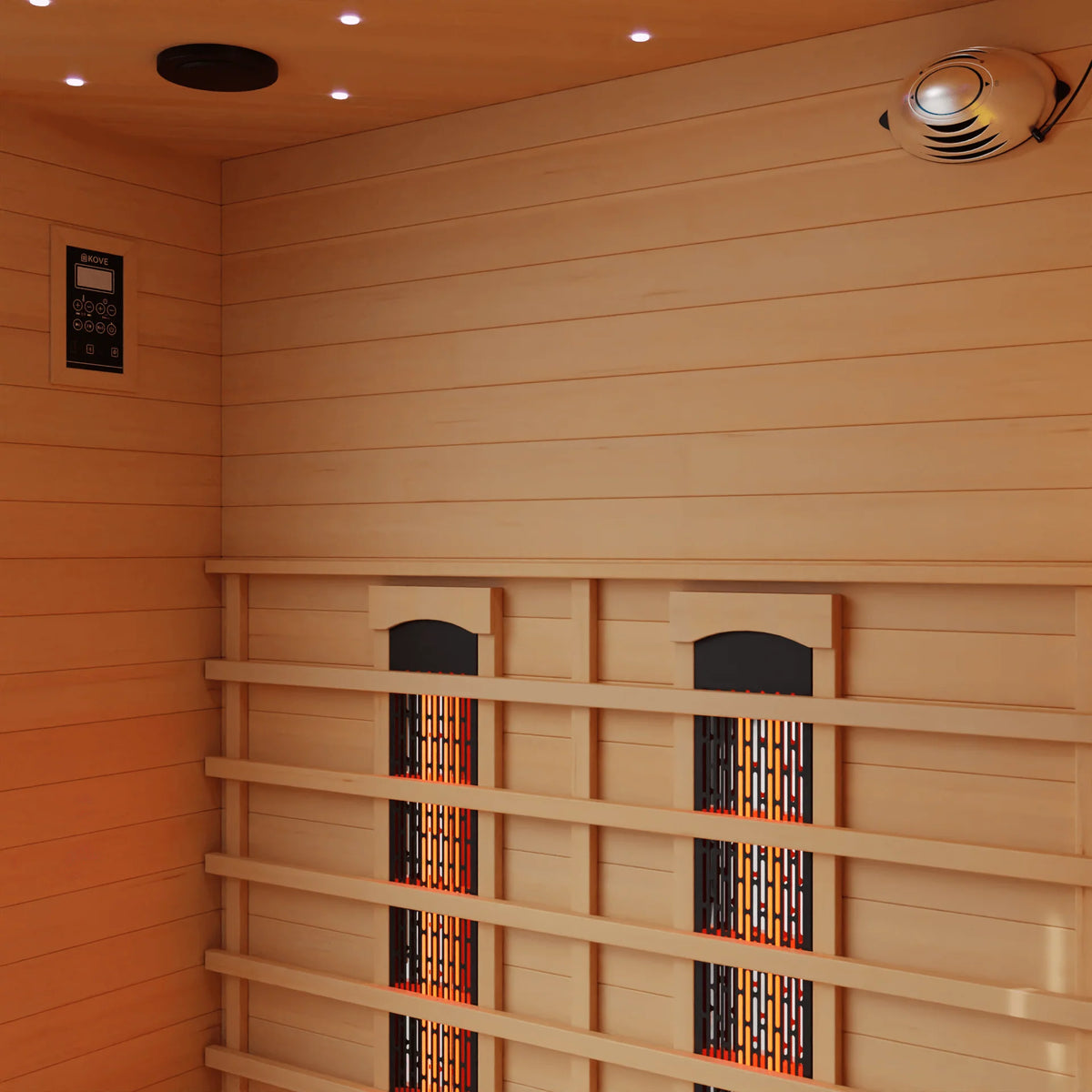KOVE Corner Full Spectrum Infrared Sauna – 3–4 Person