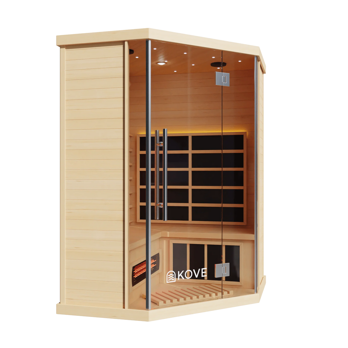 KOVE Corner Full Spectrum Infrared Sauna – 3–4 Person