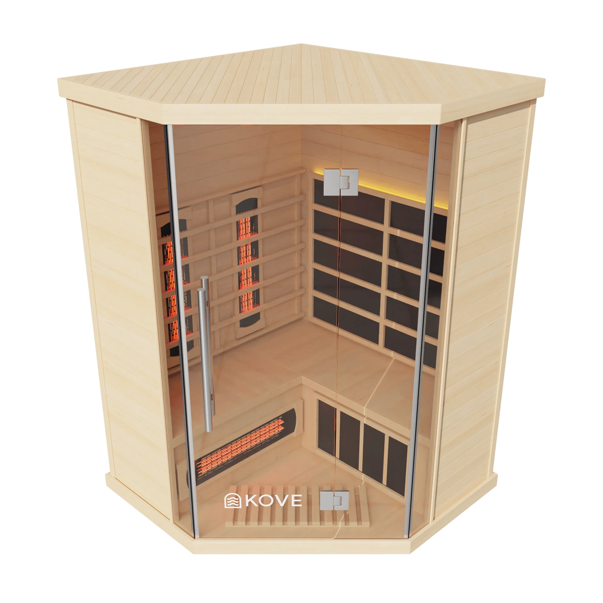KOVE Corner Full Spectrum Infrared Sauna – 3–4 Person