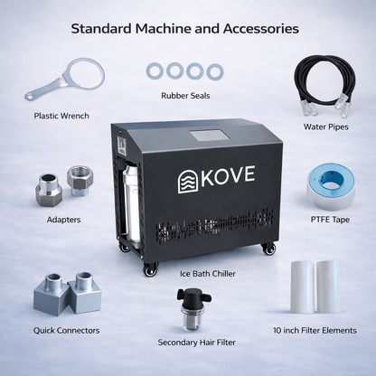 KOVE Pro Ice Bath Chiller 1HP – Heat & Cool with App Control