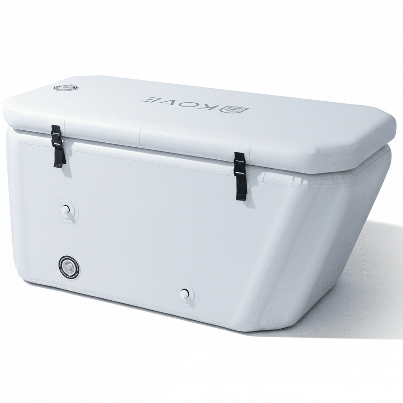 KOVE Elite Ice Bath – Premium Ergonomic Reclined Cold Plunge - Full Body Immersion - 450L (Chiller Compatible)
