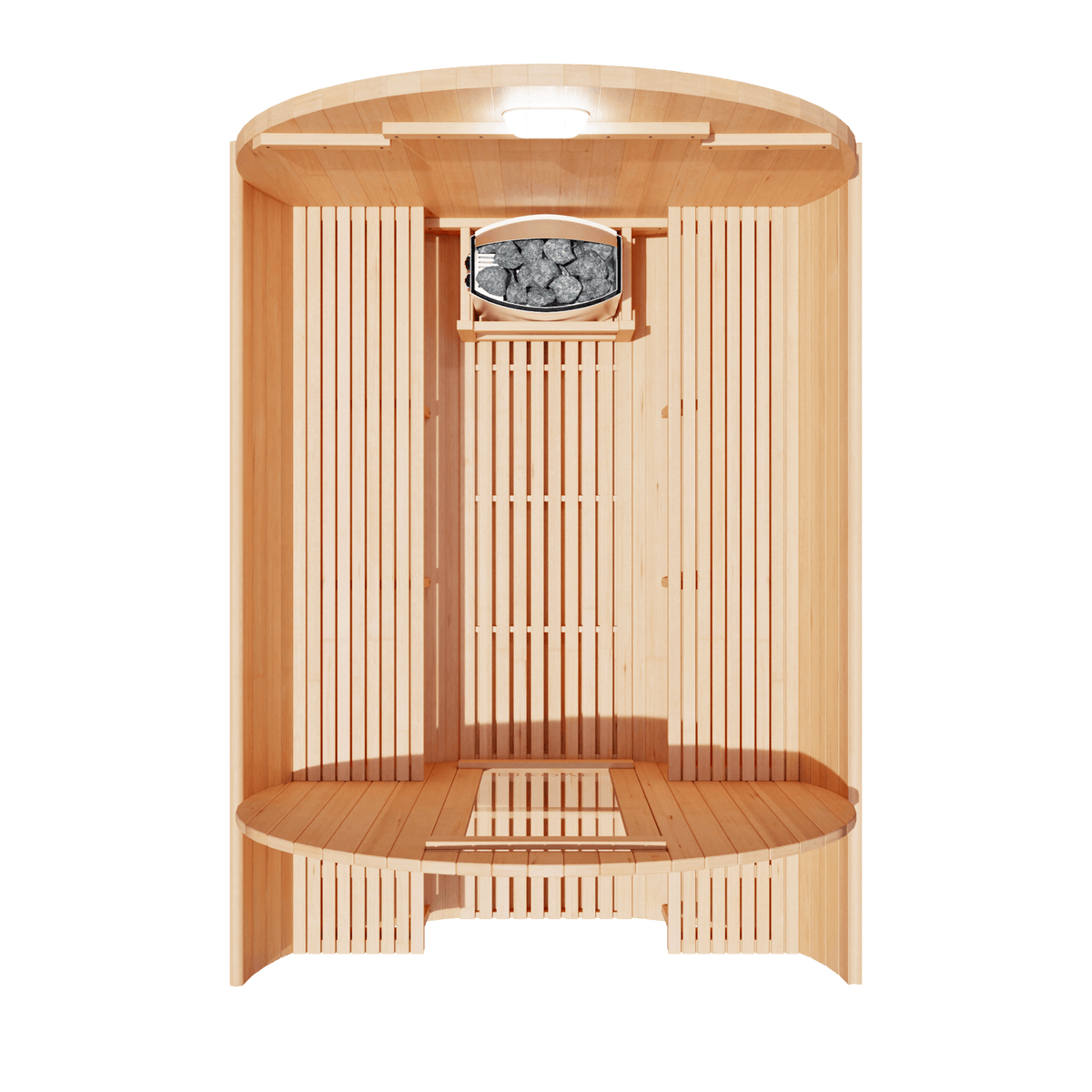 KOVE Outdoor Barrel Sauna – 4–6 Person Garden Sauna with 6kW Harvia Electric Heater