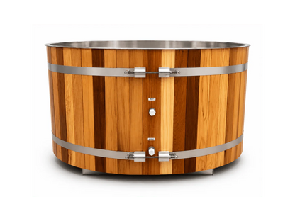 KOVE Oval Cedar Ice Bath – Reclined Cold Plunge