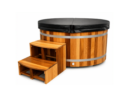 KOVE Oval Cedar Ice Bath – Reclined Cold Plunge