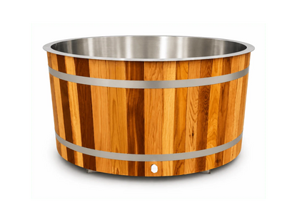 KOVE Oval Cedar Ice Bath – Reclined Cold Plunge