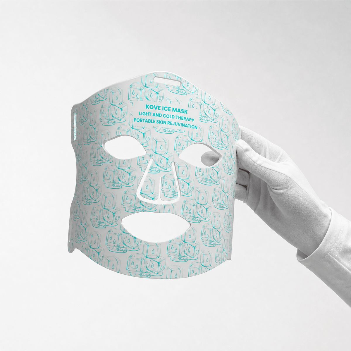 KOVE Red & Infrared LED Facial Mask – Multi-Wavelength Light Therapy with Cold Pack