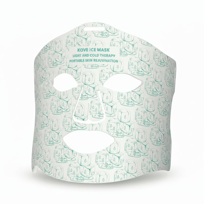 KOVE Red & Infrared LED Facial Mask – Multi-Wavelength Light Therapy with Cold Pack
