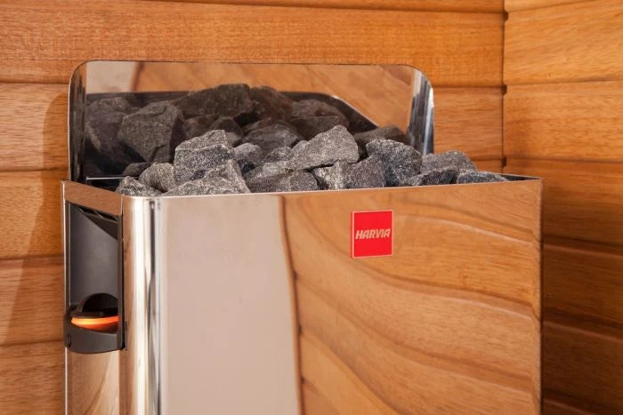 KOVE x Harvia The Wall SW60 6kW Sauna Heater – Stainless Steel Electric Heater with Built-In Controls