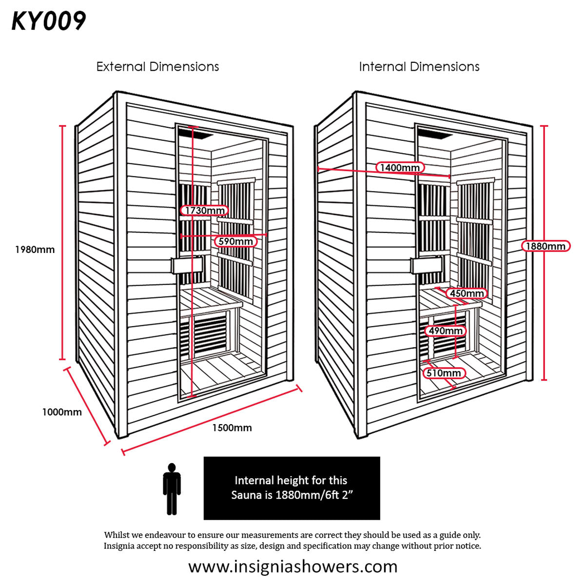 Insignia - KY009 - 3 Person Infrared Sauna