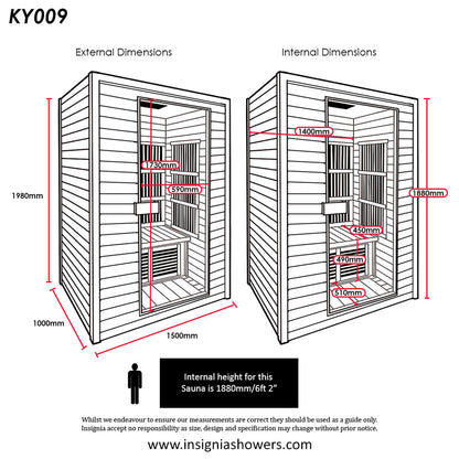 Insignia - KY009 - 3 Person Infrared Sauna