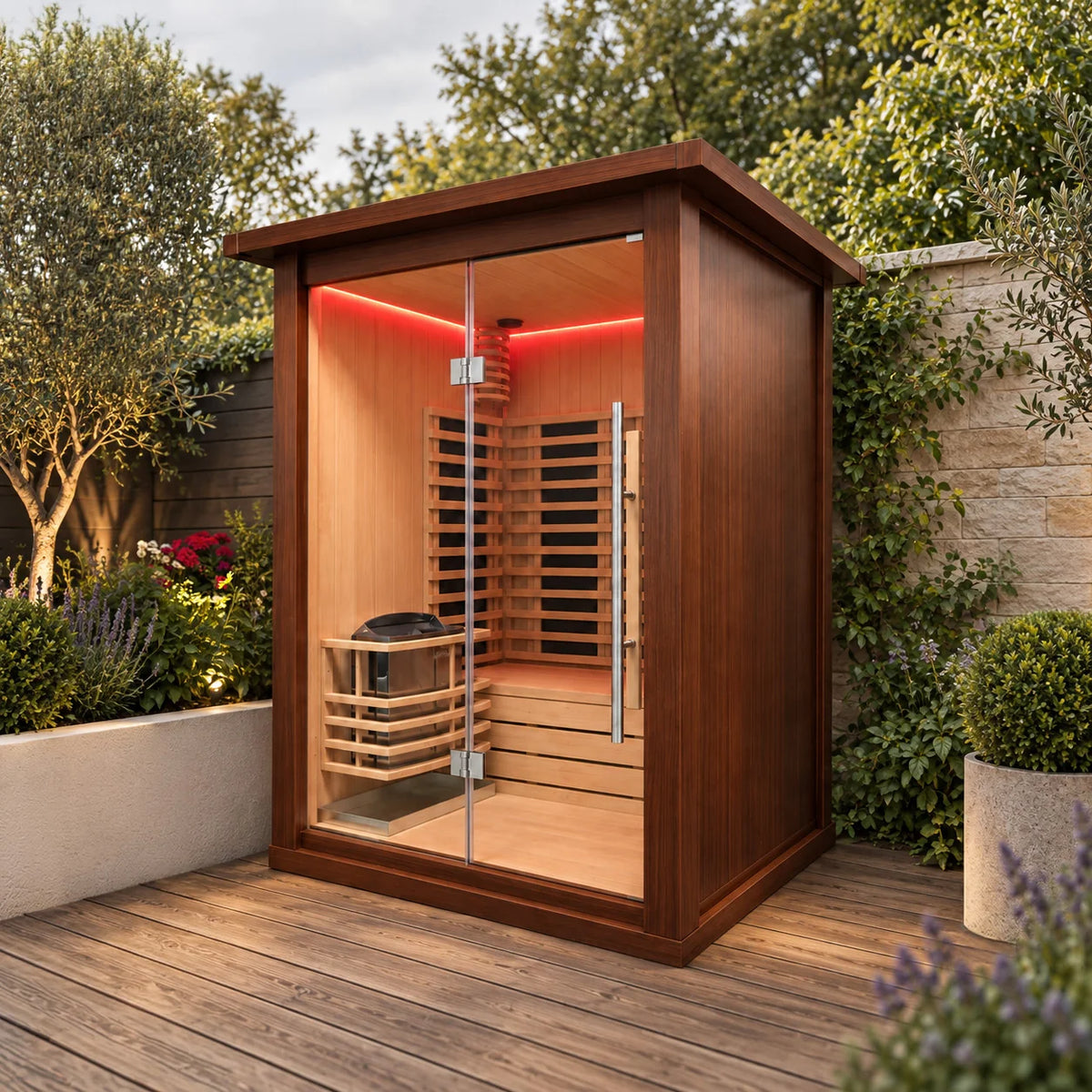 Insignia - MXOS1700 Outdoor Hybrid Sauna - Aluminium