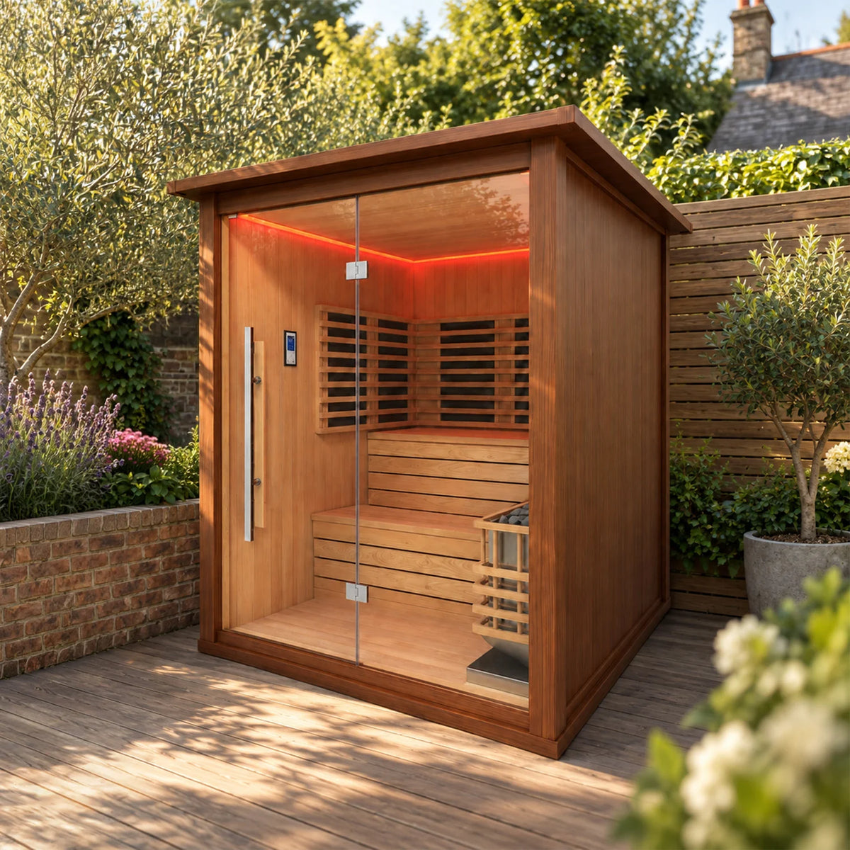 Insignia - MXOS2000 Outdoor Hybrid Sauna - Aluminium
